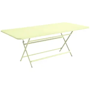 Table pliante CARACTÈRE - A6 citron givré - 190 x 90 cm Fermob pas cher