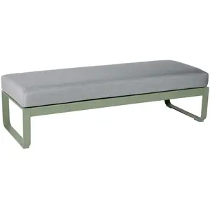 Fermob - Banc rembourré Bellevie - Gris - Tissu Outdoor Sunbrella - De...Vendu parmade-in-design