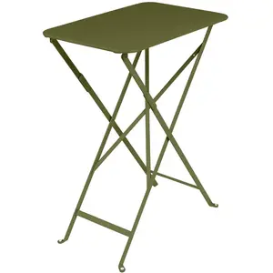 Table Rectangulaire Pliante 57 x 37 cm Bistro en Acier FERMOB Métal pas cher