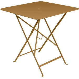 Table pliante BISTRO carrée - D2 Pain d'épices - 71 x 71 cm Fermob pas cher