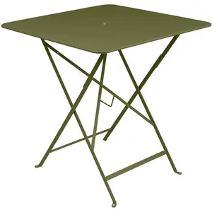 Fermob - Table carrée Bistro - Vert - Acier laqué - Designer Studio Fermob pas cher
