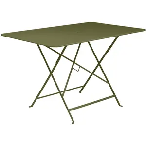 Table Rectangulaire Pliante 117 x 77 cm Bistro en Acier FERMOB Métal pas cher