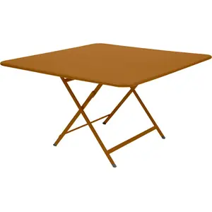 Table pliante CARACTÈRE - D2 Pain d'épices - carré, 128 x 128 cm Fermob pas cher