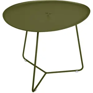Table Basse Plateau Amovible Cocotte en Acier et Aluminium FERMOB Méta... pas cher