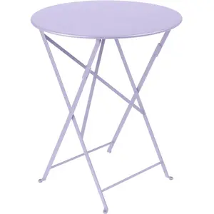 Table Ronde Pliante Ø60 cm Bistro en Acier FERMOB Métal pas cher