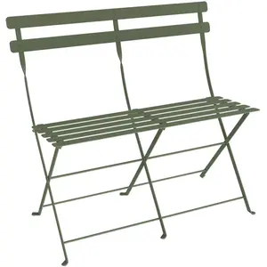Fermob - Banquette pliante Bistro - Vert - Acier - Designer Studio Fermob pas cher