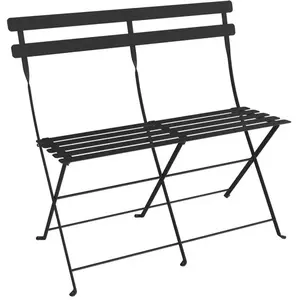 Fermob - Banquette pliante Bistro - Noir - Acier - Designer Studio Fermob pas cher