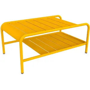 Fermob - Table basse Luxembourg - Jaune - Aluminium - Designer Frédéri...