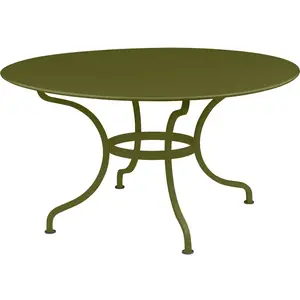 Table Ronde Ø137 cm Romane en Acier FERMOB  Métal pas cher