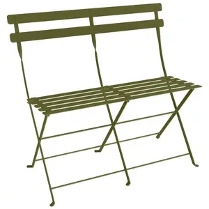 Fermob - Banquette pliante Bistro - Vert - Acier - Designer Studio Fermob pas cher