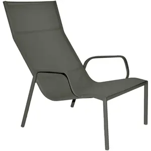 Fermob - Fauteuil lounge empilable Cadiz - Vert - Toile Batyline - Des... pas cher