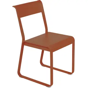 Fermob - Chaise Bellevie - Orange - Aluminium - Designer Pagnon & Pelh... pas cher