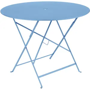 Table Ronde Pliante Ø96 cm Bistro en Acier FERMOB Métal pas cher