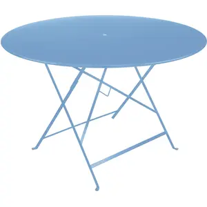 Table Ronde Pliante Ø117 cm Bistro en Acier FERMOB Métal pas cher