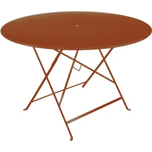 Table Ronde Pliante Ø117 cm Bistro en Acier FERMOB Métal pas cher