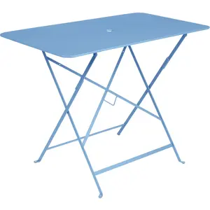 Table Rectangulaire Pliante 97 x 57 cm Bistro en Acier FERMOB Métal
