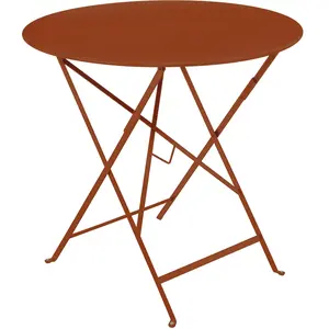Fermob - Table ronde Bistro - Orange - Acier laqué - Designer Studio F... pas cher