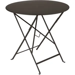 Fermob - Table ronde Bistro - Marron - Acier laqué - Designer Studio F... pas cher