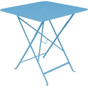 Fermob - Table carrée Bistro - Bleu - Acier laqué - Designer Studio Fermob pas cher