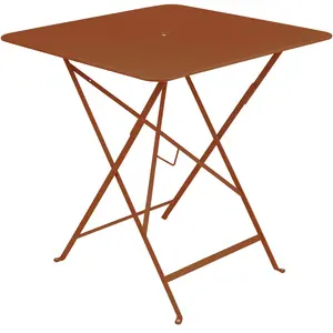 Table Carrée Pliante 71 x 71 cm Bistro en Acier FERMOB Métal pas cher