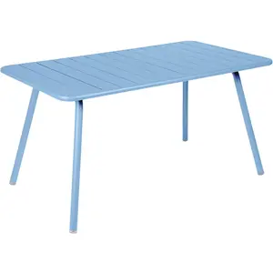 Fermob - Table rectangulaire Luxembourg - Bleu - Aluminium - Designer ... pas cher
