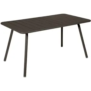 Fermob - Table rectangulaire Luxembourg - Marron - Aluminium - Designe... pas cher