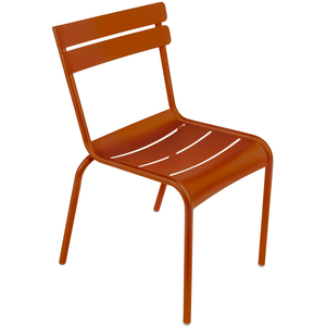 Fermob - Chaise empilable Luxembourg - Orange - Aluminium - Designer F... pas cher