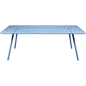 Fermob - Table rectangulaire Luxembourg - Bleu - Aluminium - Designer ...