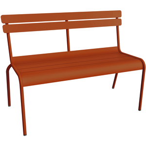 Fermob - Banc avec dossier Luxembourg - Orange - Aluminium - Designer ...Vendu parmade-in-design