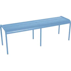 Fermob - Banc Luxembourg - Bleu - Aluminium - Designer Frédéric Sofia pas cher