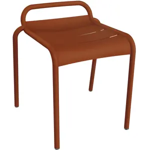 Fermob - Tabouret empilable Luxembourg - Orange - Aluminium peint - De... pas cher