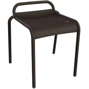 Fermob - Tabouret empilable Luxembourg - Marron - Aluminium peint - De... pas cher