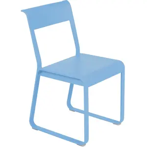 Fermob - Chaise Bellevie - Bleu - Aluminium - Designer Pagnon & Pelhaî... pas cher