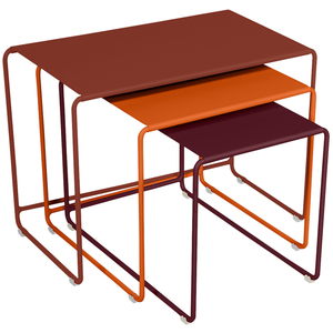 Fermob - Tables gigognes Oulala - Rouge - Acier - Designer Studio FermobVendu parmade-in-design