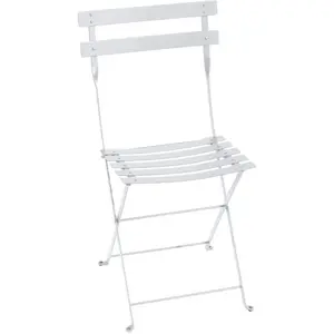 FERMOB Chaise de jardin pliable Bistro - Blanc coton pas cher