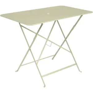 Table Rectangulaire Pliante 97 x 57 cm Bistro en Acier FERMOB  Métal pas cher
