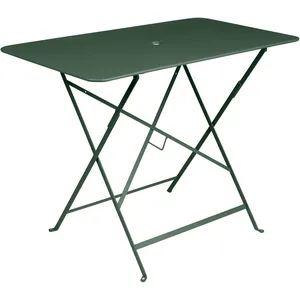 Table Rectangulaire Pliante 97 x 57 cm Bistro en Acier FERMOB Métal pas cher