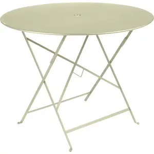 Table Ronde Pliante Ø96 cm Bistro en Acier FERMOB Métal pas cher
