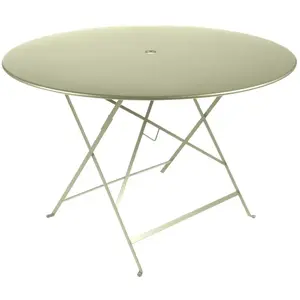 Table Ronde Pliante Ø117 cm Bistro en Acier FERMOB Métal pas cher