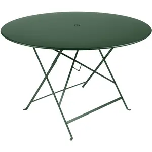 Fermob - Table ronde Bistro - Vert - Acier peint - Designer Frédéric Sofia pas cher