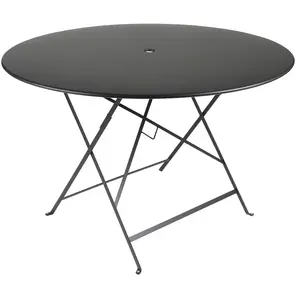Table pliante BISTRO ronde - Ø 117 cm - 42 réglisse Fermob pas cher