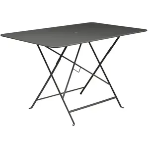 Table Rectangulaire Pliante 117 x 77 cm Bistro en Acier FERMOB  Métal pas cher