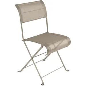 Fermob - Chaise pliante Dune - Beige - Toile polyester - Designer Pasc... pas cher