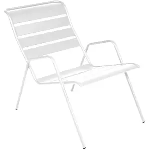 Fermob - Fauteuil empilable Monceau - Blanc - Acier peint - Designer S... pas cher