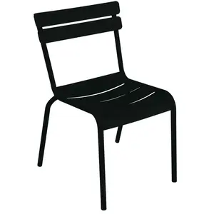 Fermob - Chaise empilable Luxembourg - Noir - Aluminium laqué - Design... pas cher