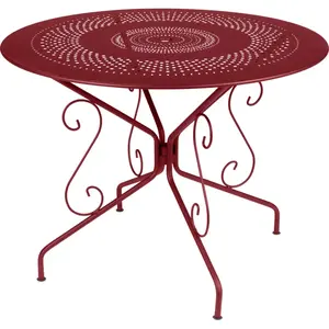 Table Ronde Ø96 cm Montmartre en Acier FERMOB  Métal pas cher