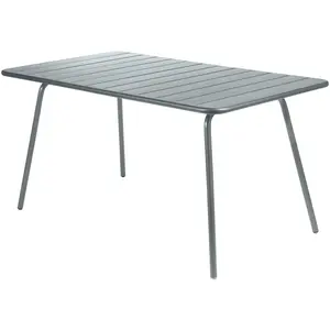Fermob Table 143x80 Luxembourg Gris Orage pas cher