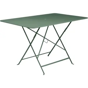 Table Rectangulaire Pliante 117 x 77 cm Bistro en Acier FERMOB Métal pas cher