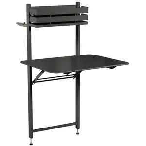 Table Balcon Rectangulaire Rabattable 57 x 77 cm Bistro en Acier FERMOB Métal pas cher