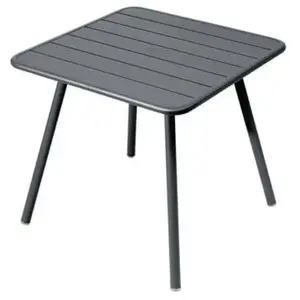Fermob Table 4 Pieds 80x80 Luxembourg Carbone pas cher